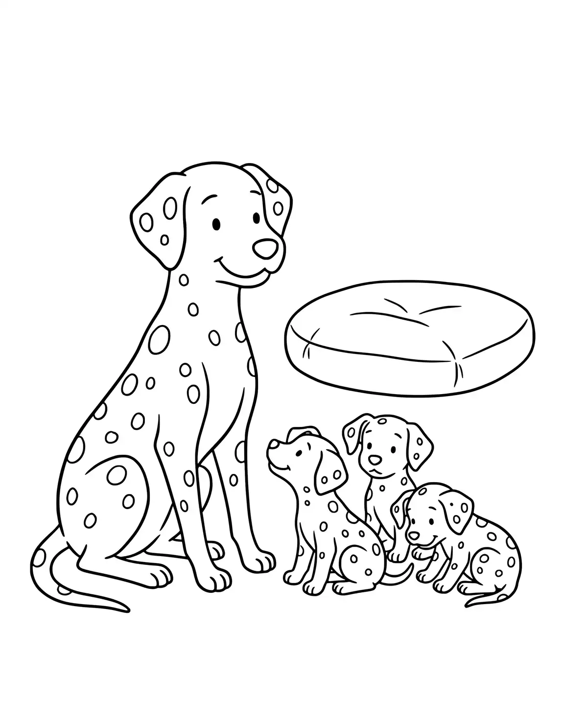 Perdita Mit Ihren Dalmatiner Welpen