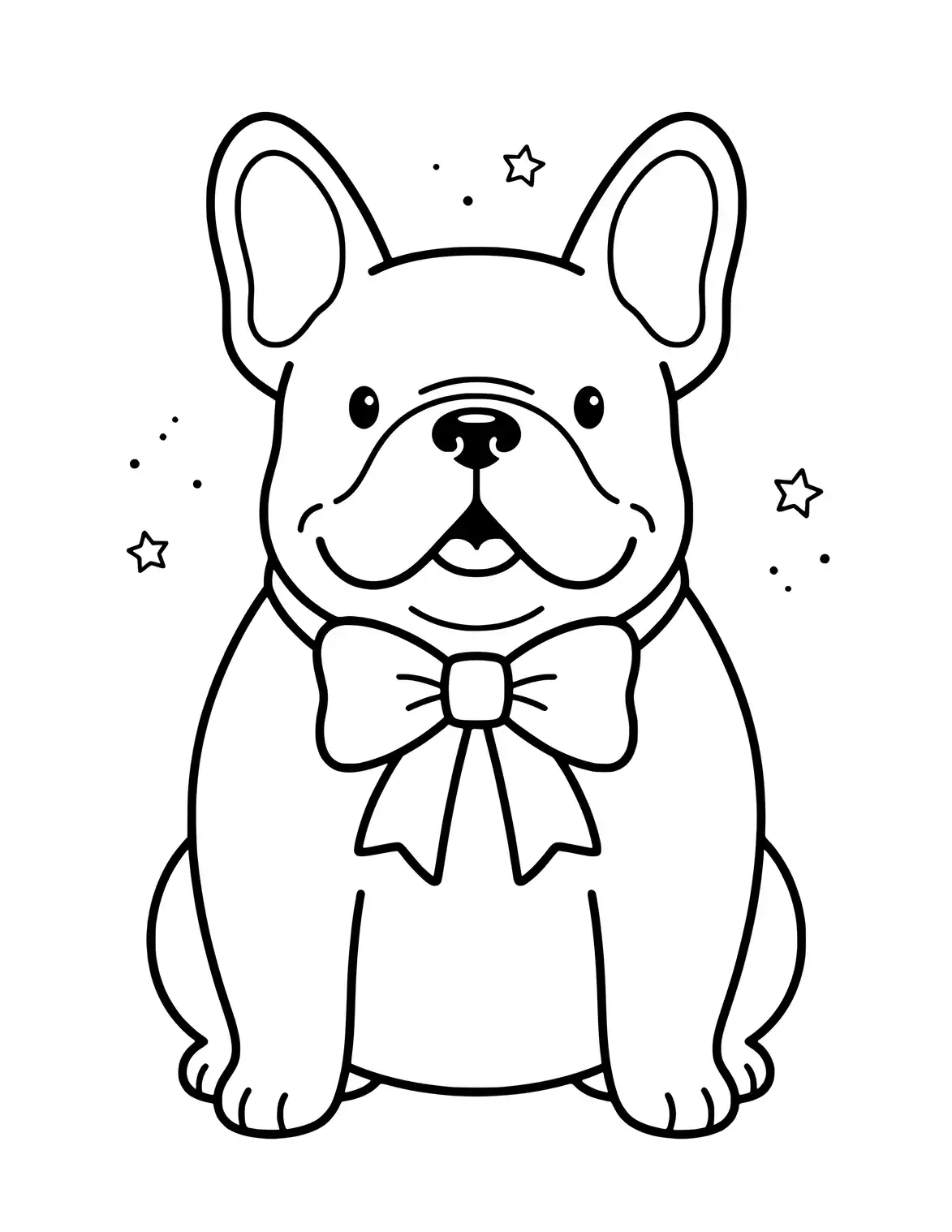 French Bulldog mit eleganter Fliege.