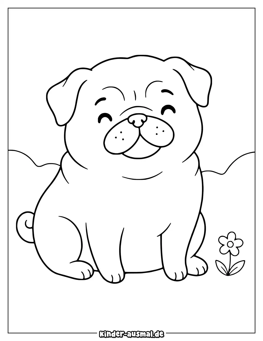 Mops malvorlage